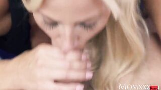 mom Romancing a filthy Hottie blonde mom