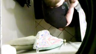 Spying on my plump busty stepmom in the bathroom