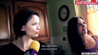 BUMSBESUCH - Thin Dark Haired Lullu Gun Surprises Amateur Dude With hot Sex - LETSDOEIT