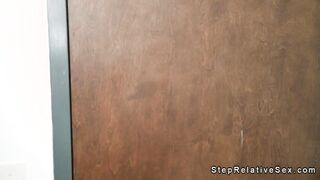 Big cock guy fucks tanned big tits stepsister