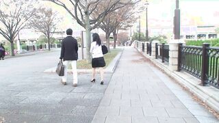 Real Japanese housewife pale and frumpy wild afternoon quickie