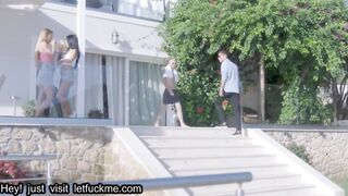 cumshot two best friends let loose on vacation