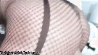 blowjob milf heather in sexy fishnet enjoying connor's massive cock