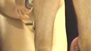 SUCKING MY BIG COCK ON THE SOFA