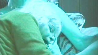 SUCKING MY BIG COCK ON THE SOFA