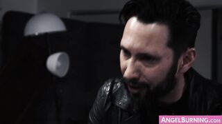 Goth stunner Katrina Jade riding cock at her workplace