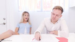 My College Tutor Just Banged! My Tight Snatch During Our Study Session
