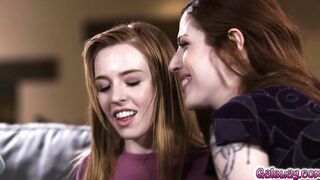 Scarlett and Madi fool around with Lauren