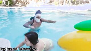 creampie  tiny teen gags on neighbor's big cock