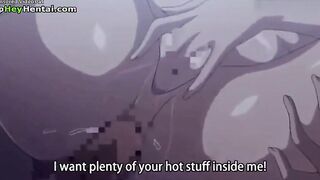 Hot babe with big boobs gets fucked and creamed
