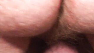 Old backdoor bandit with tattoos plays with his cock solo