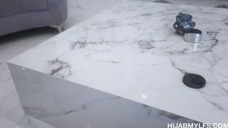 Hijab hotwife cheating with the handyman