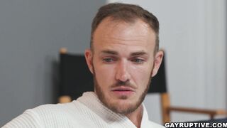 Muscular Christian Wilde give his friend a good blowjob