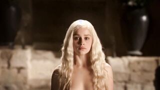 Emilia Clarke Nude Compilation Gif