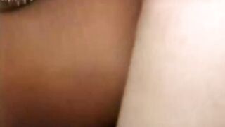 Unshaved amateur Bombshell finger fuck before servicing a huge cock