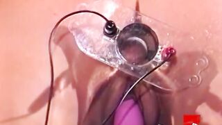 Big Tit Goddess solo toying both of her sweet tight holes