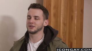 Muscled Nick leads Colton in the bedroom for hot anal fuck