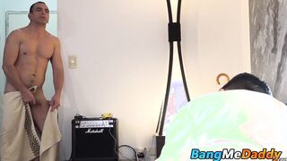 Bottom bitch twink gets rammed hard by a mature stud