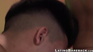 Young latino works out a cock and gets his hole barebacked