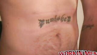 Mature pervert rubs his cock and splooges all over the place