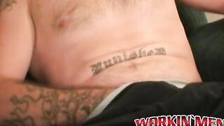 Mature pervert rubs his cock and splooges all over the place
