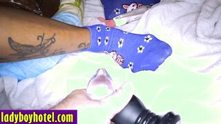 Naughty shemale enjoyed deep anal sex