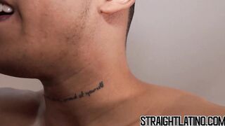 Stud Latino Jared Nyson masturbates befored cock riding POV
