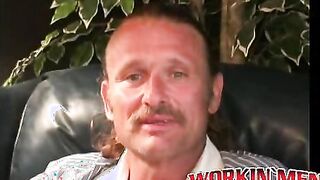 Deviant mature gay dude spanks his hard dick and cums solo
