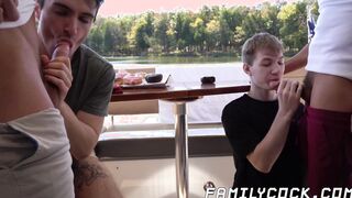 Caleb Morphy and Oliver Beck barebacked by their stepdads