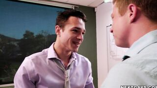 Marcos and Logan fucked hard after office hours