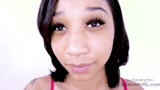 Horny girl loves feeling long cock deepthroat