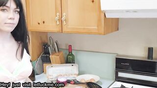 creampie  gets fucked by my stepdad after mom left him