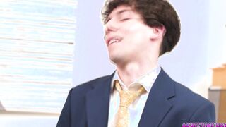 Office colleague caught with his dick out!