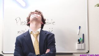 Office colleague caught with his dick out!