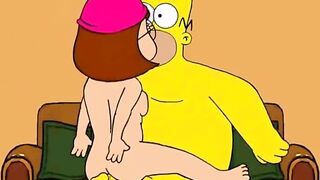 Griffins and Simpsons cheating moms