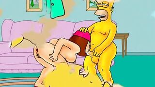 Griffins and Simpsons cheating moms