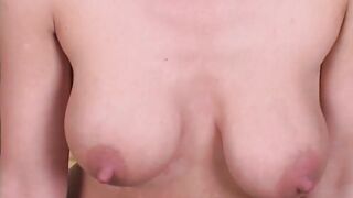 Blonde MILF Strips And Rides The Sybian For Money