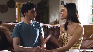 Virgin gf wants to watch bf fuck her bff
