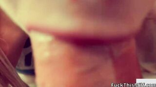 Hot milf in short pink shorts seduced me. Big White Ass Rides Big Cock! Perfect body!