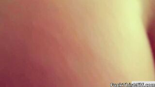I fucked my stepbrother in his girlfriend's bed. He finished juicy in my tight pussy.