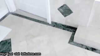 creampie  stepdad injects slutty stepdaughter with cum