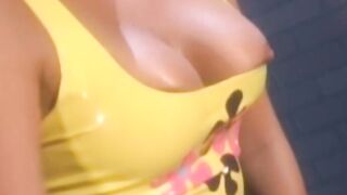 Latex suit busty babes hardcore pussy fingering and rimming
