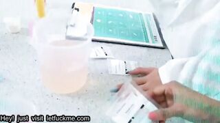 cumshot orgy after chemistry class
