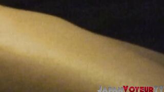Hot Japanese babe rubbing her juicy pussy all alone