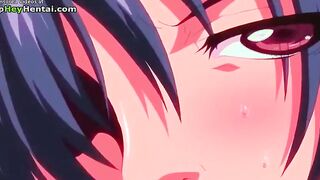 Busty horny teens have passionate sex