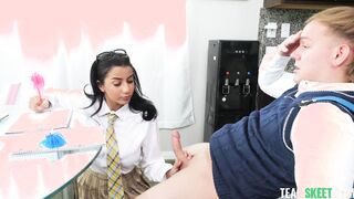 My busty classmate curious about creampie