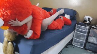 Crazy Elmo Ejaculates Over Lilly! - Lilly Ligotage & Rock O'Pearl
