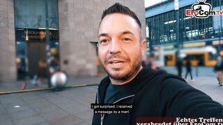 German chubby Fat women picked up at real Street casting