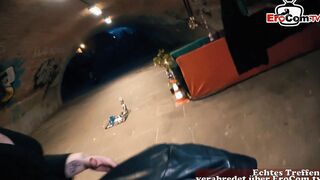 German chubby Fat women picked up at real Street casting