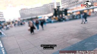 German chubby Fat women picked up at real Street casting
